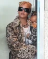 Rihanna Los Angeles Leopard Coat