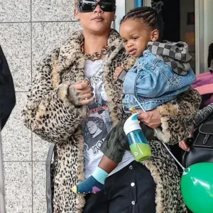 Rihanna Los Angeles Leopard Print Coat