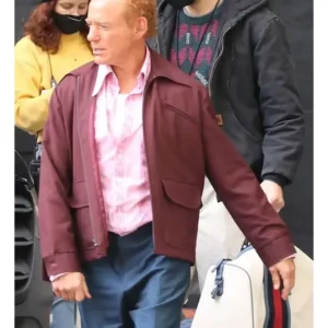Robert Downey Jr. The Sympathizer Maroon Jacket side