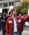 Ryan Gosling SXSW Fall Guy Red Bomber Jacket On Sale