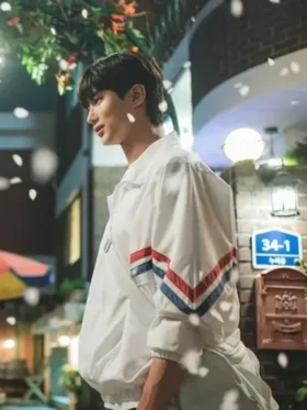Ryoo Seon jae Lovely Runner Pullover White Jacket