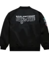 San Antonio Spurs Vintage Logo Lightweight Bomber Jacket Back