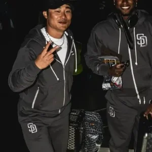 San Diego Padres Seoul Series 2024 Grey Tracksuit For Sale