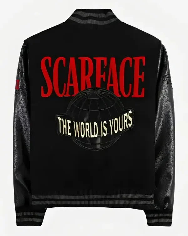 Scarface Black Varsity Jacket On Sale