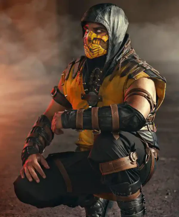 Scorpion Mortal Kombat X Yellow Hooded Jacket