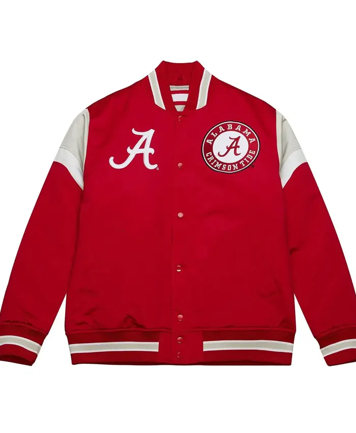 Scroggins University of Alabama Heavyweight Red Varsity Jacket