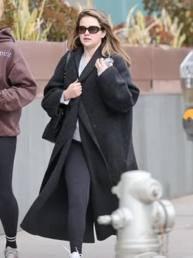 Selena Gomez Long Long Coat