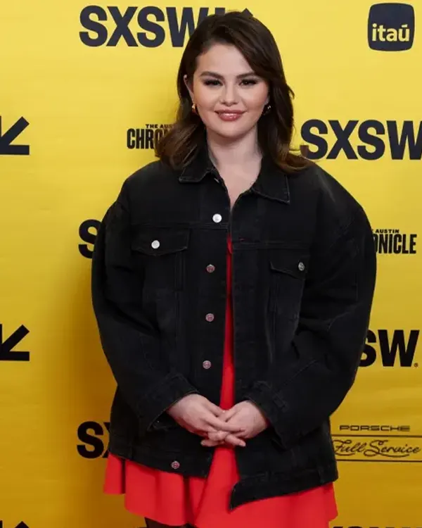 Selena Gomez SXSW Festival 2024 Black Denim Jacket