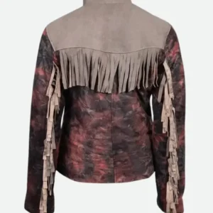 Sex Education Maeve Wiley Fringe Jacket Back