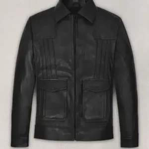 Shop Aaron Taylor Johnson Leather Jacket