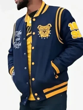 Shop Aggie North Carolina A and T Blue Varsity Jacket