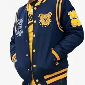 Shop Aggie North Carolina A and T Blue Varsity Jacket