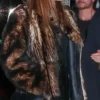 Shop Alessandra Ambrosio Brown Fur Jacket