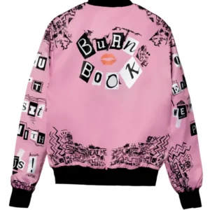 Shop Anacoreta Burn Book Pink Bomber Jacket