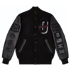 Shop Drake For All The Dogs Black Varsity Jacket