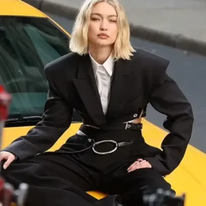 Shop Gigi Hadid Black Cropped Blazer