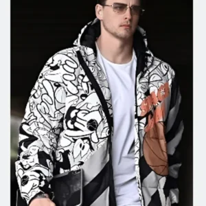 Shop Joe Burrow Goofy Print Puffer Jacket