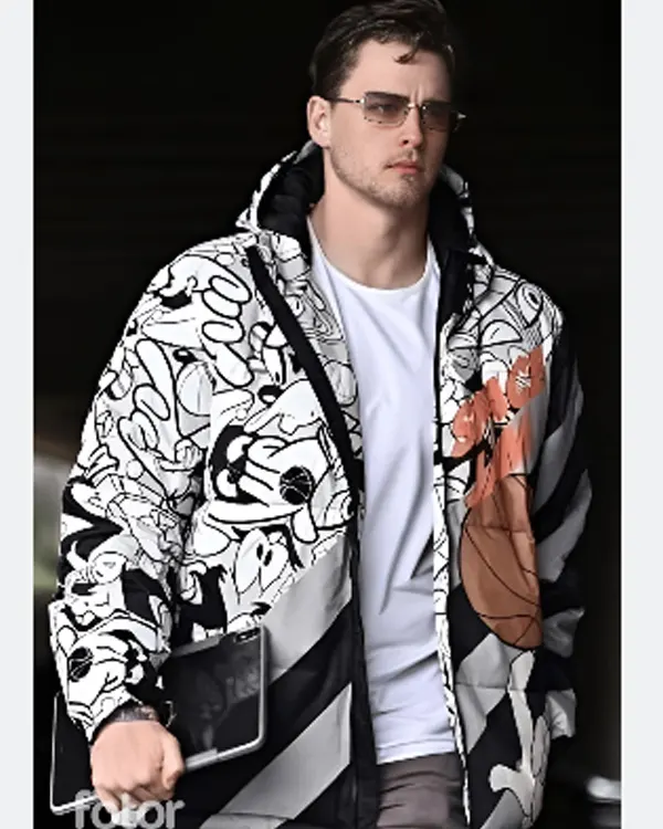 Shop Joe Burrow Goofy Print Puffer Jacket