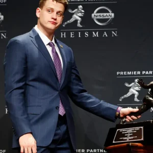 Shop Joe Burrow Heisman Trophy Blue Suit 