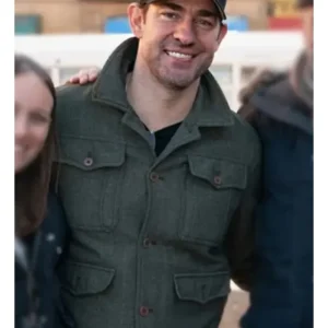 Shop John Krasinski A Quiet Place Day One 2024 Wool Jacket