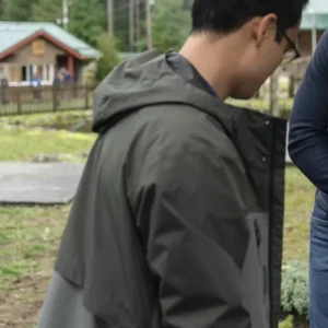 Shop Jordan Cheong Tracker 2024 Grey Hooded Jacket