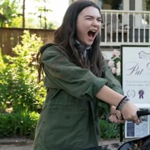 Shop Kaitlyn Little Wing 2024 Green Cotton Jacket