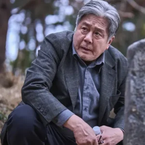 Shop Kim Sang Deok Exhuma 2024 Grey Tweed Blazer