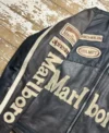 Shop Marlboro Vintage Leather Racing Black Leather Jacket