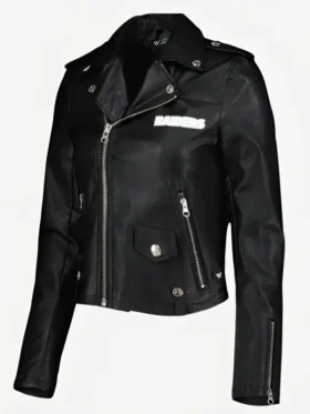 Shop NFL Las Vegas Raiders Black Biker Jacket