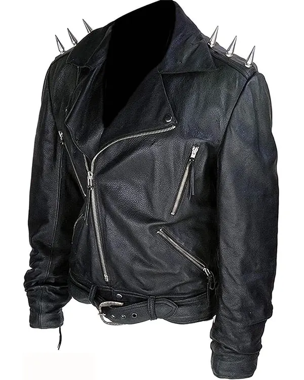 Shop Nicolas Cage Ghost Rider Spikes Jacket