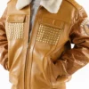 Shop Pelle Pelle Leather Bomber Jacket