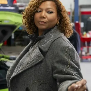 Shop Robyn McCall The Equalizer S04 Grey Wool Coat