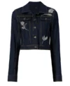 Shop SLiza Lapira The Equalizer S04 Crop Denim Jacket