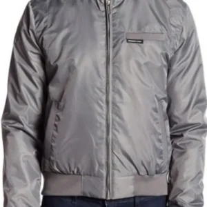 Shop Steve Harrington Stranger Things Grey Bomber Jacket