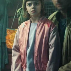 Shop The Signal 2024 Yuna Bennett Pink And White Bomber Jacket