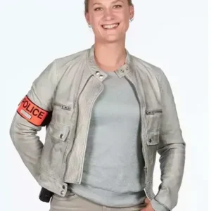 Shop Yeelem Jappain Candice Renoir Motorcycle Leather Jacket