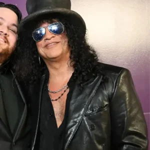 Slash Oscar Awards 2024 Black Leather Jacket