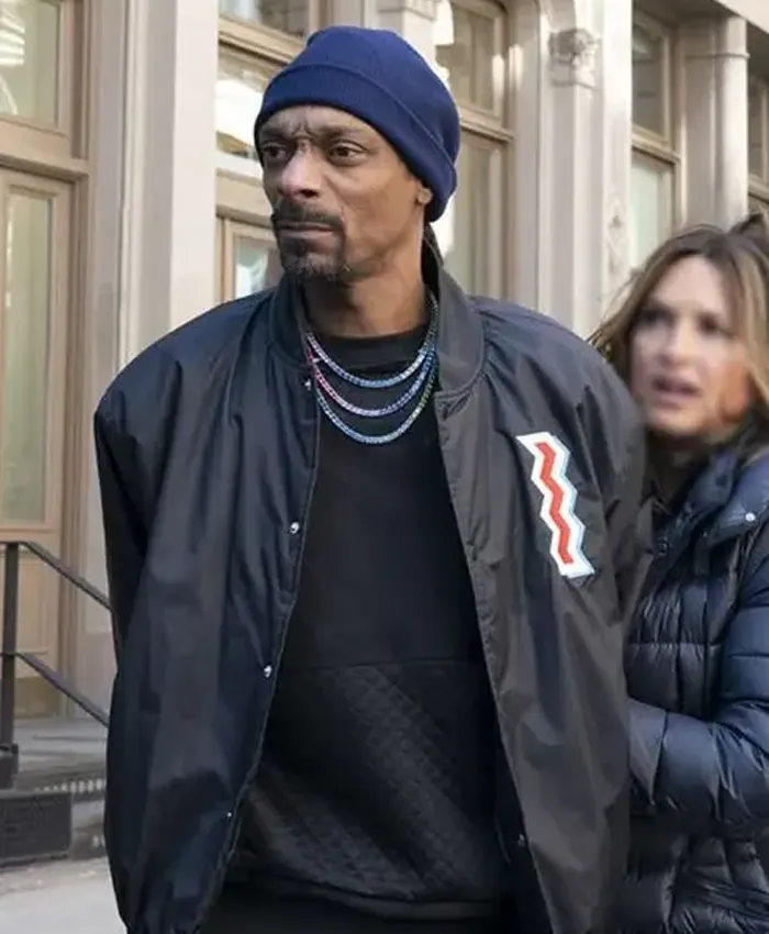 Snoop Dogg Law and Order SVU Black Varsity Jacket For Sale