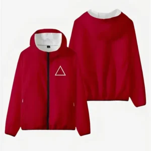 Squid Game Guard Red Hooded Jacket
