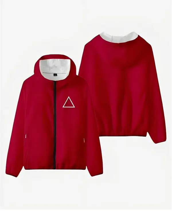 Squid Game Guard Red Hooded Jacket