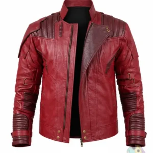 Star Lord Guardians of the Galaxy Leather Jacket Front