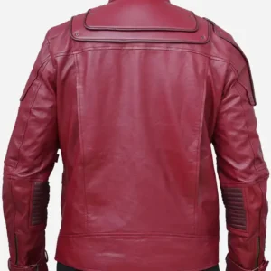 Star Lord Guardians of the Galaxy Maroon Leather Jacket