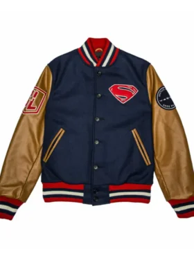 Superman Blue Varsity Jacket
