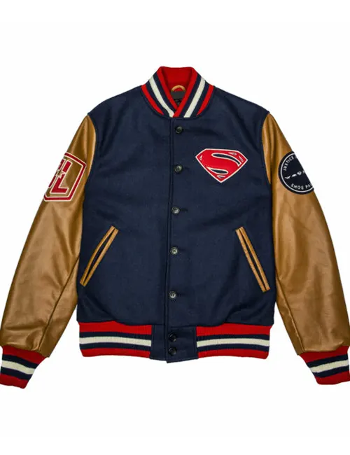Superman Blue Varsity Jacket
