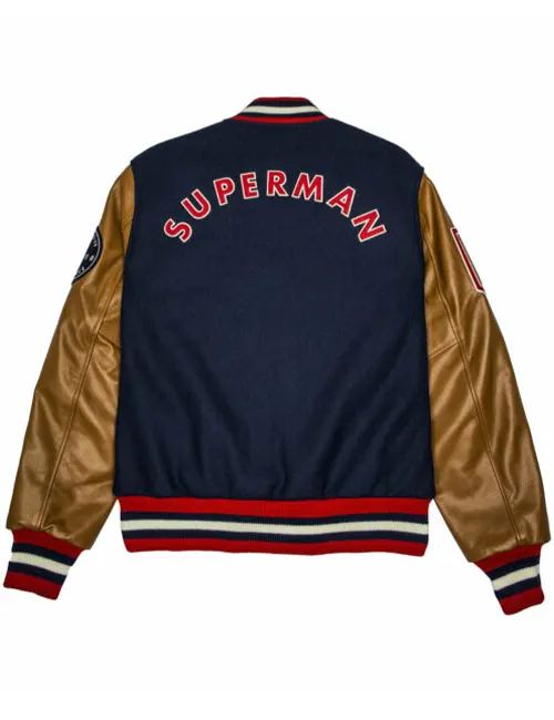 Superman Varsity Jacket Backside