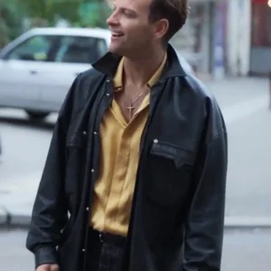 Supersex 2024 Alessandro Borghi Black Leather Jackets