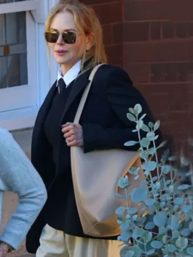 Sydney Out Nicole Kidman Black Coat