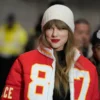 Taylor Swift Kelce 87 Red Puffer Jacket