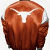 Texas Longhorns Orange Varsity Satin Jacket On Sale