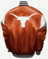 Texas Longhorns Orange Varsity Satin Jacket On Sale 